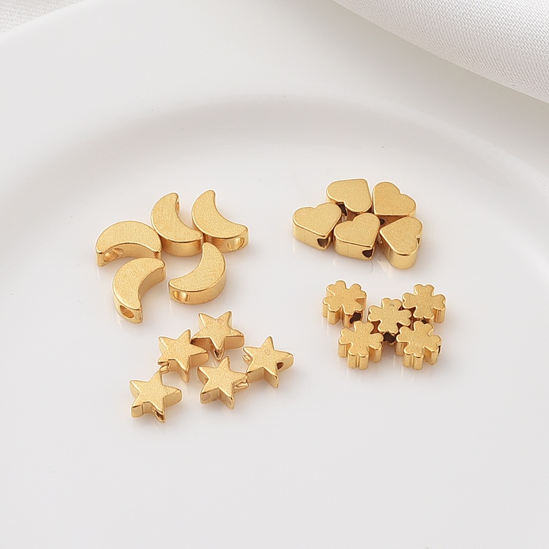 Vòng Đeo Tay Bằng Đồng Mạ Vàng Cát Nhiều Lỗ Xỏ Hạt diy