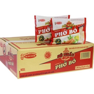 THÙNG 30 GÓI PHỞ BÒ/ PHỞ GÀ ĐỆ NHẤT
