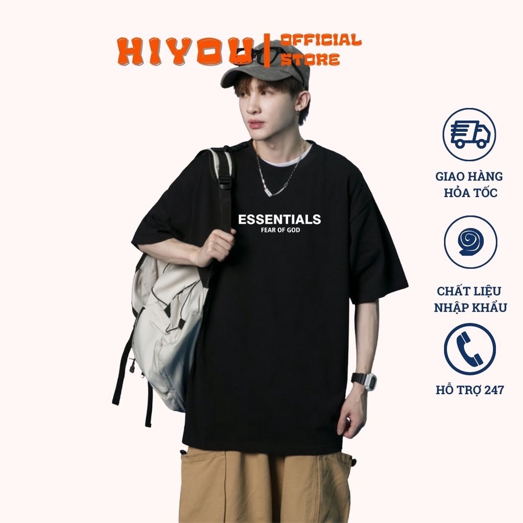 Áo Thun Cotton Nam Nữ,  Essential  Oversize Form Rộng, Nam Nữ Unisex, Chất Liệu 100% Cotton Cao Cấp Mềm Mịn Thoáng Mát