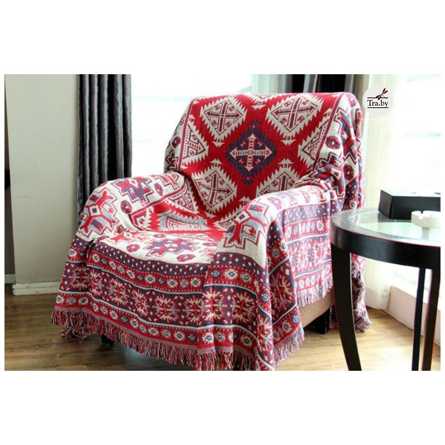 Thảm Sofa, Thảm Trang Trí Thổ Cẩm Cotton Fabric - 130cm x 180cm