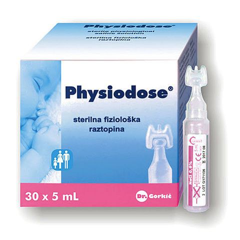 Nước muối sinh lý Physiodose Pháp (hộp 12 ống)