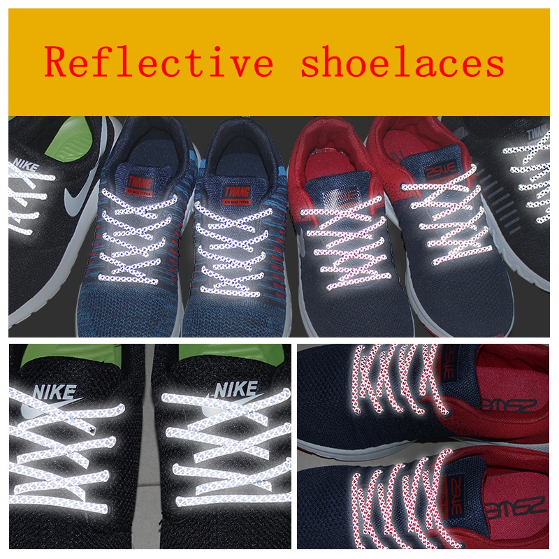 1 Cặp Dây Giày Thể Thao Dài 100/120/140/160CM Dài 3M Phản Quang
