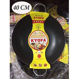 Chảo chống dính 2 quai công nghệ Hàn Quốc Kyofa 40cm - sơn tĩnh điện chịu nhiệt tốt
