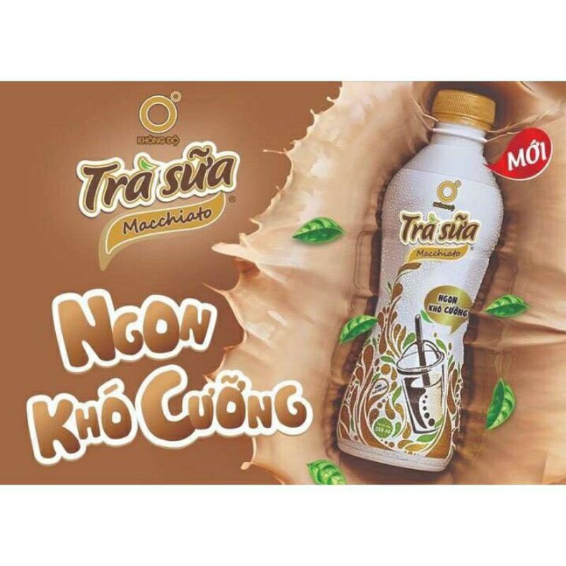 1 THÙNG 24 CHAI ( TRÀ SỮA MACCHIATO THƯƠNG HIỆU 0°ĐỘ) giá rẻ nhất thị trường