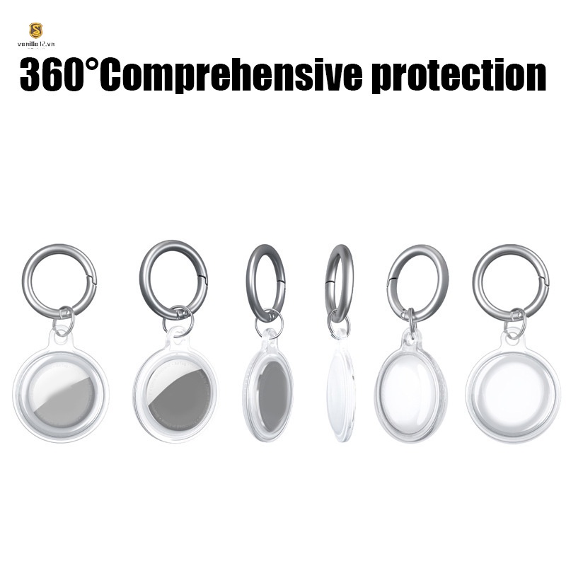 Vỏ bảo vệ hộp sạc tai nghe bằng TPU trong suốt chống thất lạc kèm vòng đeo tay tiện dụng | BigBuy360 - bigbuy360.vn