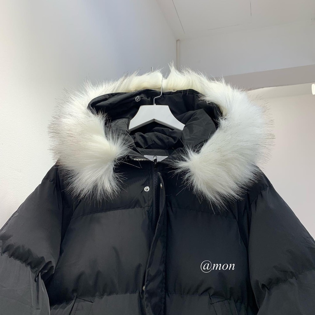 2101129 Áo phao béo trơn, áo phao nữ ulzzang rất dày freesize