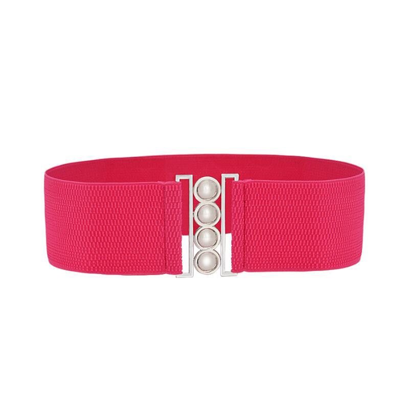 Thắt Lưng Thun Co Dãn Khóa Kim Loại Kiểu Dáng Vintage Cho Nữ