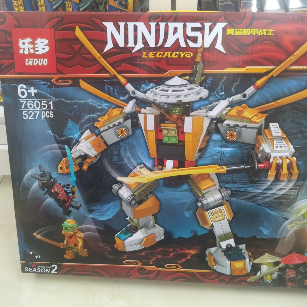 Lắp ráp xếp hình not Lego ninjago leduo 76051 : Siêu robot của Ninja 527 mảnh