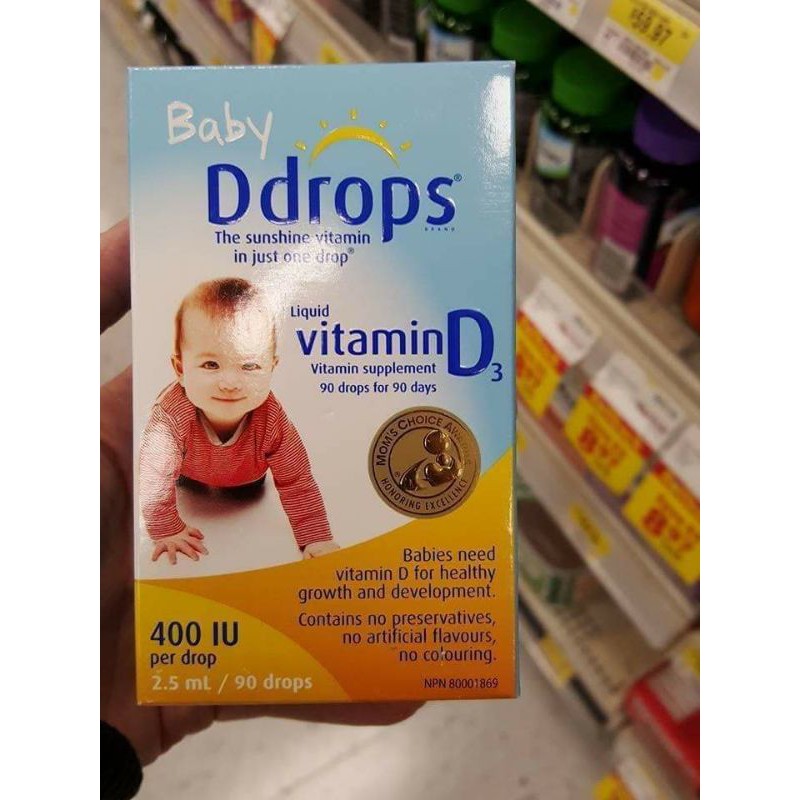 vitamin d3 cho bé 400IU . 90 giọt .