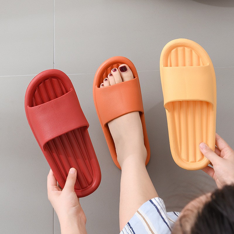 Dép lê màu trơn siêu nhẹ, dẻo, mùi thơm ( ảnh thật )