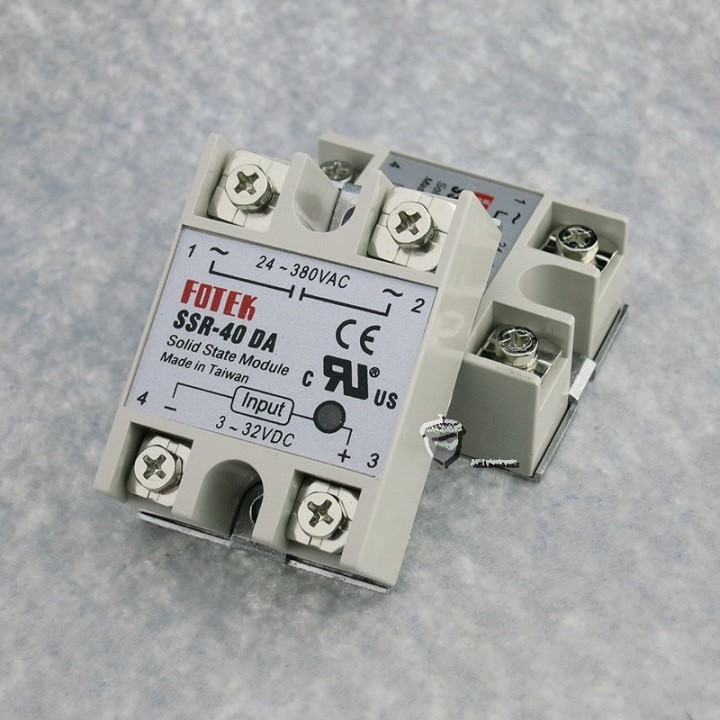 Relay bán dẫn SSR-40DA - 40A, Kích thước 60x45x23mm