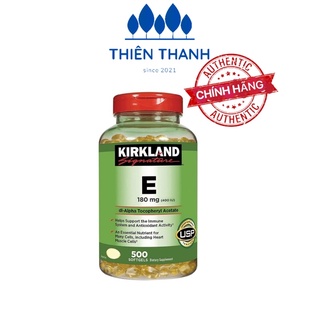 Viên uống vitamin e kirkland signature vitamin e 400 iu 500 viên.