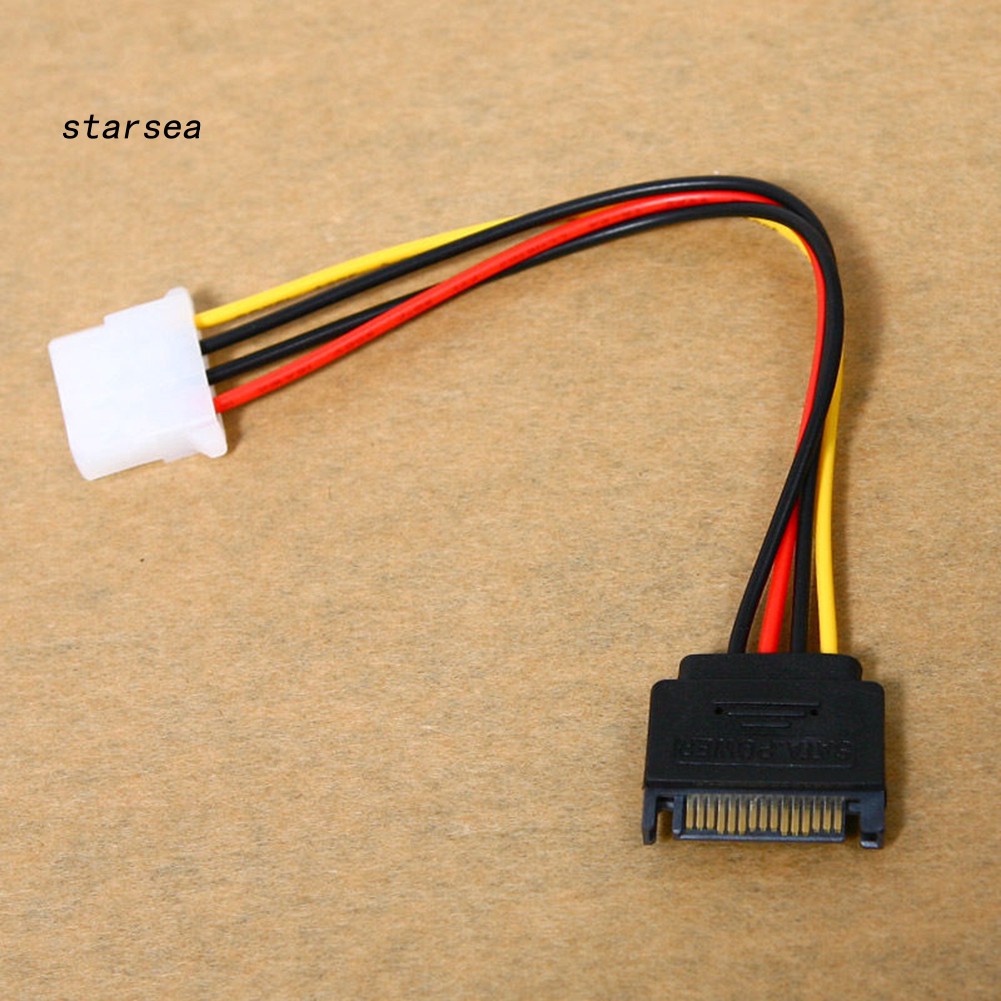 Dây cáp chuyển đổi đầu cắm Molex 4 chân sang cổng SATA 15 chân