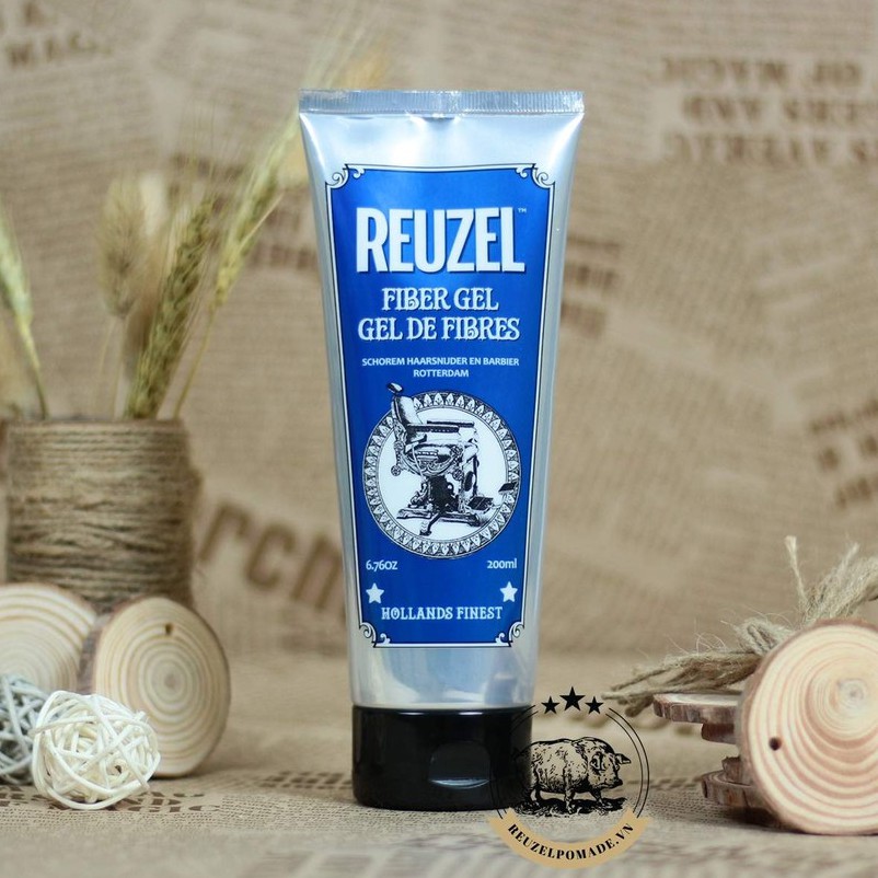 🥜Reuzel - USAGel tạo kiểu mềm độ bóng mờ Reuzel Mens Hair Care Fiber Gel