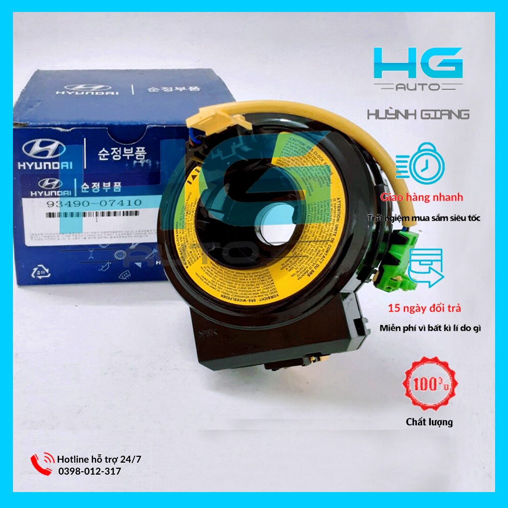 Cáp còi (cuộn kèn) Phụ tùng ô tô cho Kia Morning đời 2008-2011 mã 93490-07410- (Bảo hành 3 tháng)_Hg