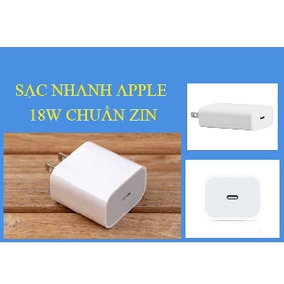 Bộ Cốc Cáp Sạc nhanh Iphone 11 / Promax 18w Cổng Type - C Zin chuần Apple