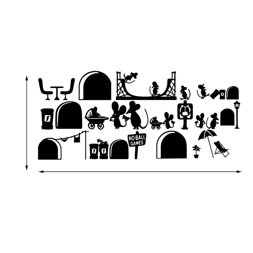 【VOLLTER】 Wall Art Decal Cartoon Cute Stairs Adhensive Sticker Floor Cornor PVC Waterproof Home Decoration