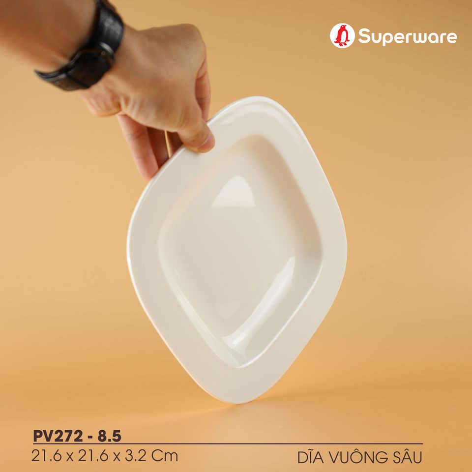 Bộ Bát Đĩa SUPERWARE Nhựa Phíp 100% Melamine Sứ - Porceline