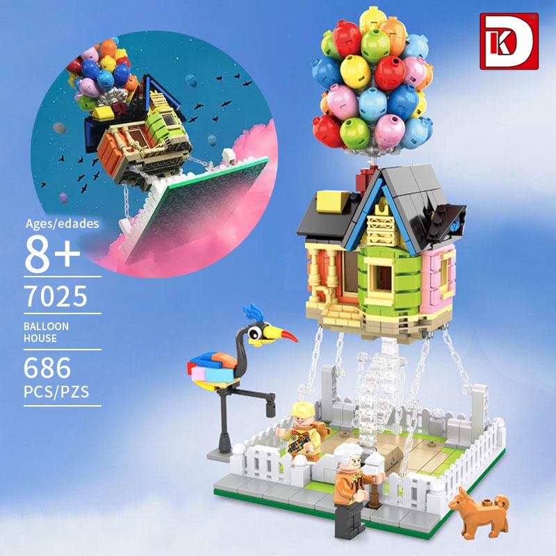 Bộ Đồ Chơi Lắp Ghép Lego Thành Phố Bong Bóng Disney-Pixar UP Giáo Dục Cho Trẻ