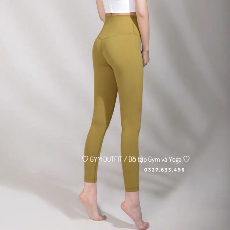 Bộ Tập Lululemon - Đồ tập Gym - YoGa Cao Cấp Màu Vàng Turmeric