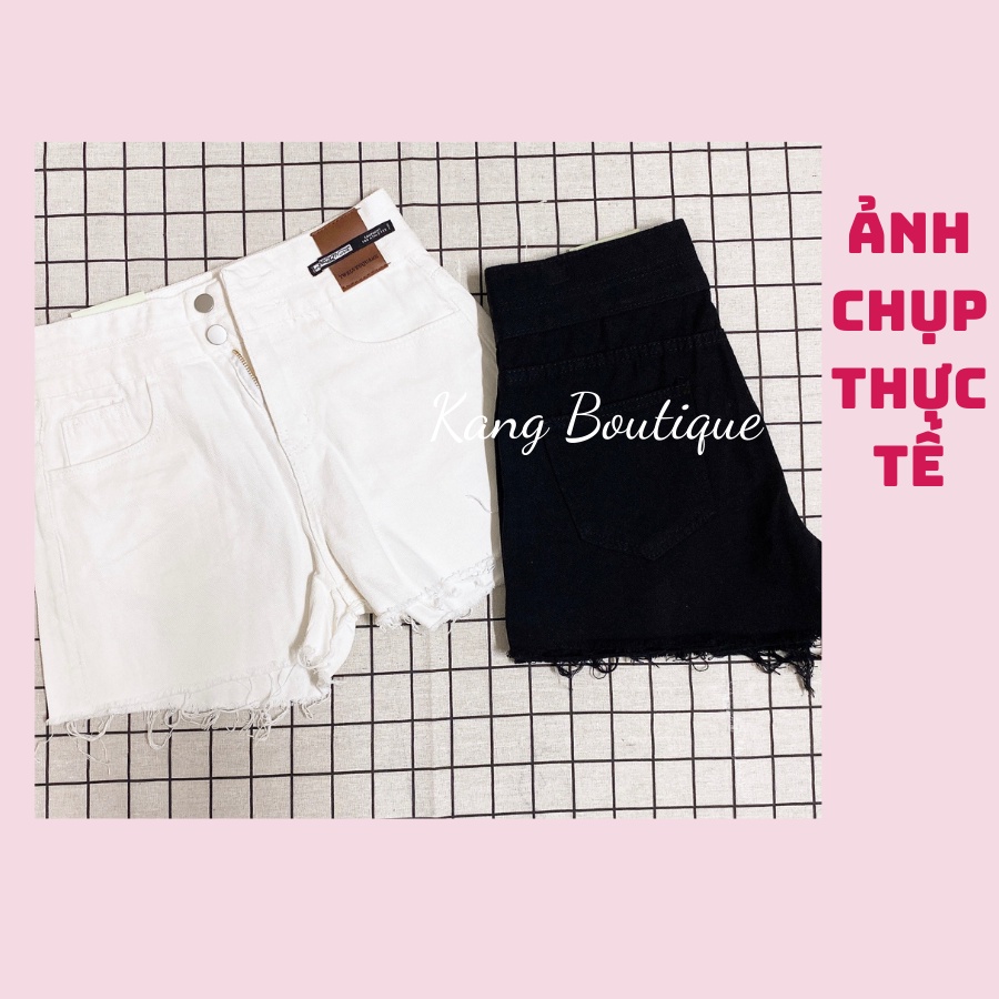 Quần short jeans nữ bigsize quần đùi ỐNG RỘNG LƯNG CAO rách gấu mặc ở nhà Kang Boutique Mã QD002 | BigBuy360 - bigbuy360.vn