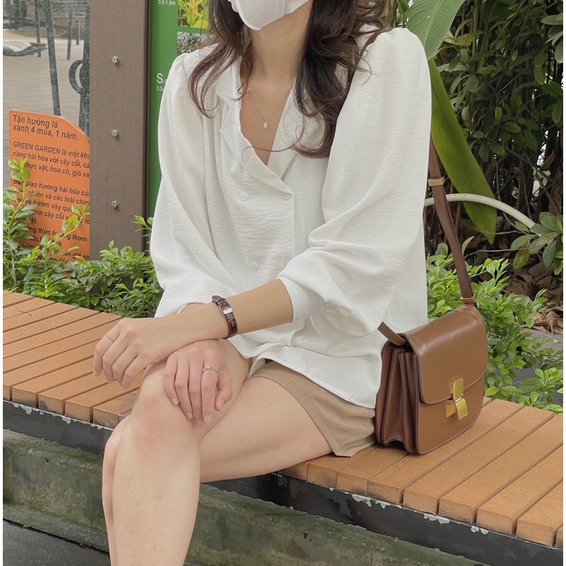 [Mã WASKT304 giảm 15% tối đa 30K đơn 99K] áo somi Audrey cổ vest 8636 | BigBuy360 - bigbuy360.vn