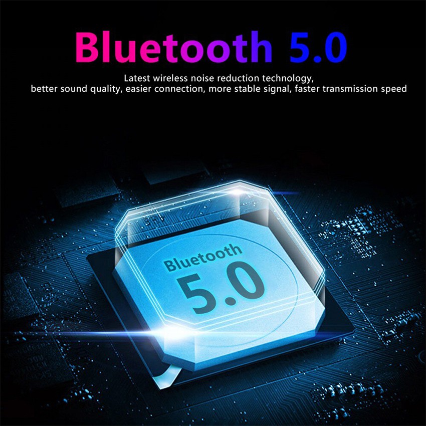 (Bản Quốc tế) Tai Nghe Bluetooth TWS 5.0 9D Cảm Ứng Vân Tay HiFi B5 Đen