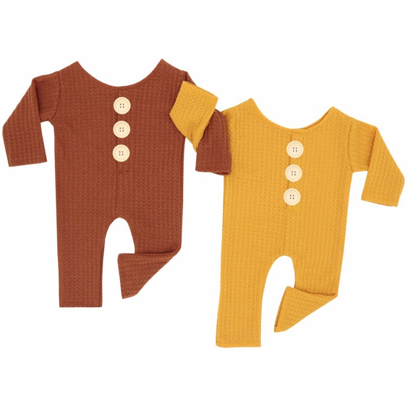 Bộ Áo Liền Quần Bằng Cotton Mềm Dùng Chụp Ảnh Cho Bé Sơ Sinh