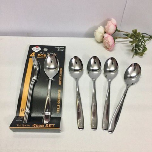 Set 4 thìa inox uống trà, café 13cm Xuất xứ Nhật Bản