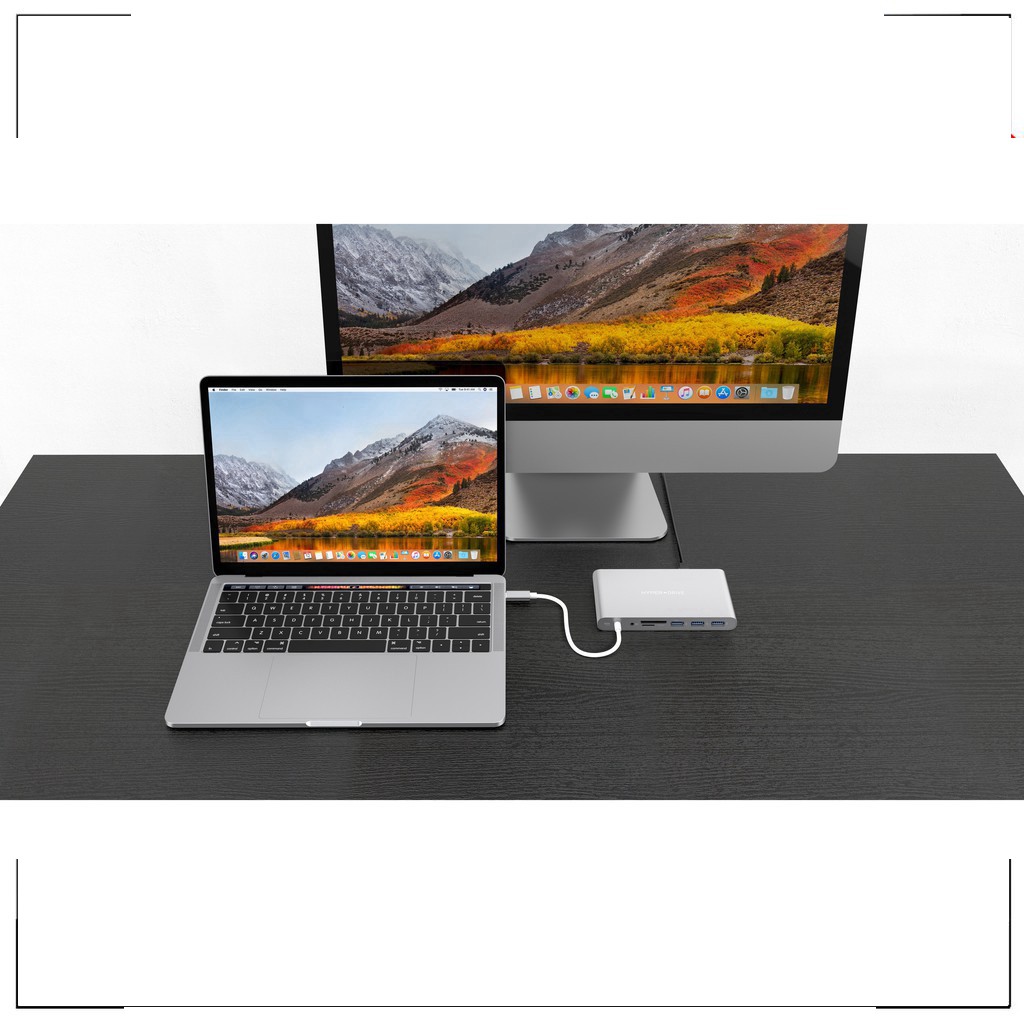 T-  Cổng chuyển HYPERDRIVE ULTIMATE 11port USB-C HUB cho MACBOOK PRO, PC & DEVICES - GN30 -  Hàng Chính Hãng