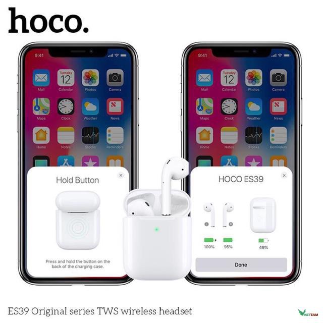 Hoco ES39 Tai nghe bluetooth 5.0 cảm ứng tws phiên bản đặc biệt hỗ trợ định vị, đổi tên - hàng chính hãng -dc4449