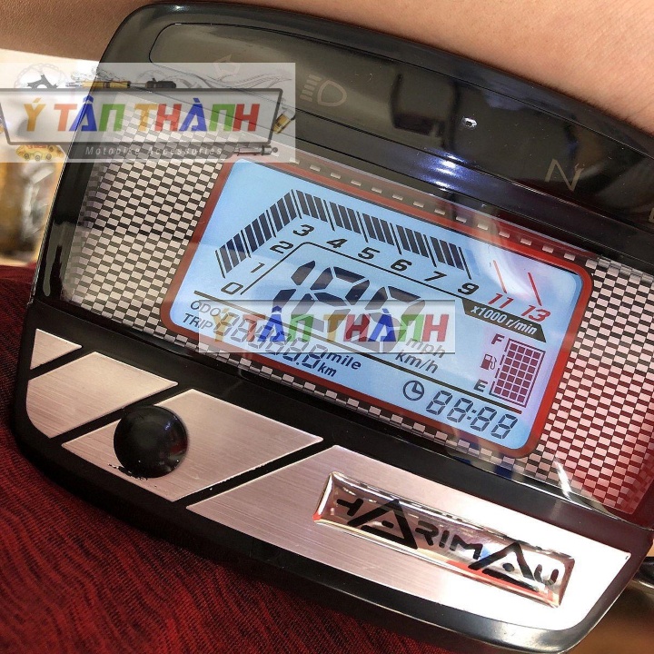 đồng hồ điện tử xe dream 7 màu MS1592