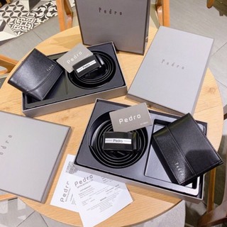 bộ dây nịt và bóp ví nam hiệu pedro full hộp