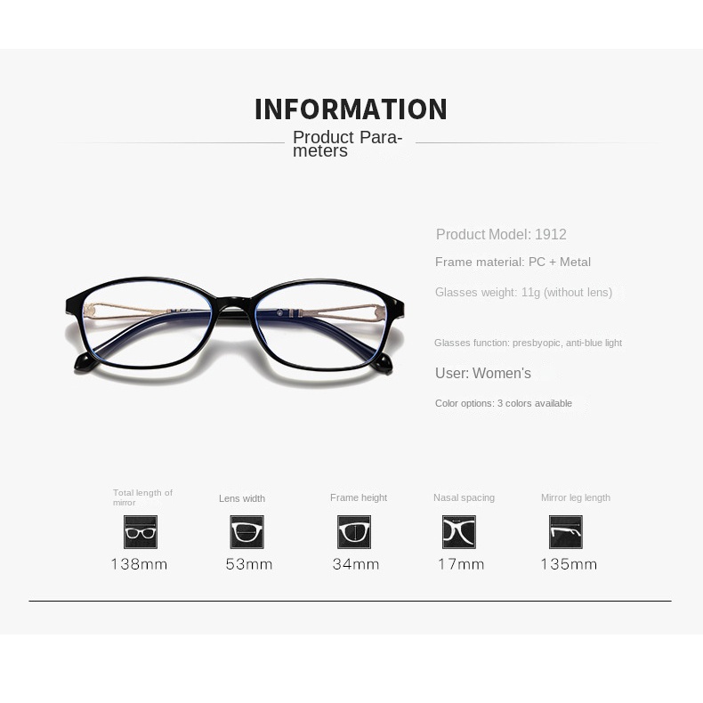 【+0°~+400°Kính Đọc Sách Chống Ánh Sáng Xanh Thoải Mái Thời Trang Cho Nam Và Nữ