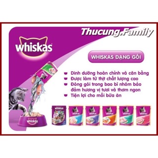 gói sốt cho Mèo. Whiskas 85g/gói.
