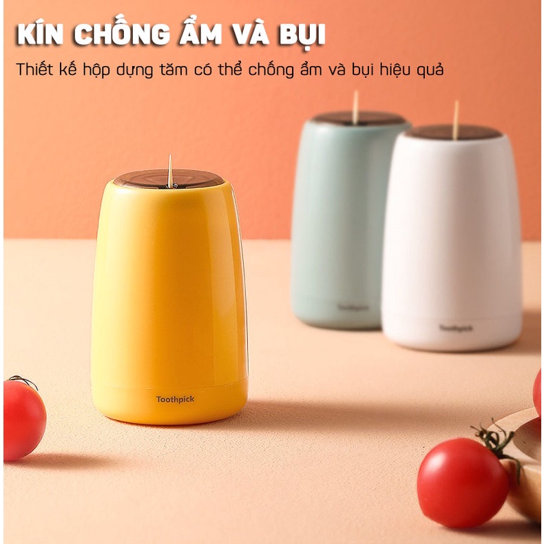 Hộp Đựng Tăm Nhấn Tự Động Lấy Tăm Thông Minh Cao Cấp Toothpick DOKEY99