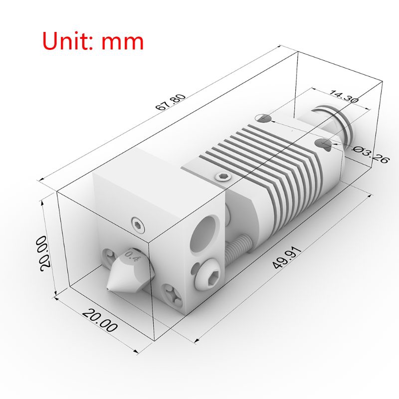 Bộ Đầu Phun 1.75mm 12v Cho Máy In 3d