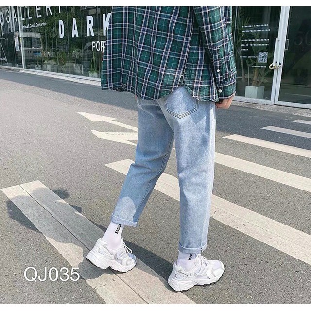 Quần baggy nam xanh nhạt SS901 shop Sunsun chuyên quần jean nam đẹp | BigBuy360 - bigbuy360.vn