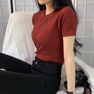áo thun basic thun gân