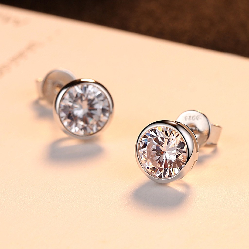 Bông Tai Mạ Vàng 18k Đính Đá Sang Trọng