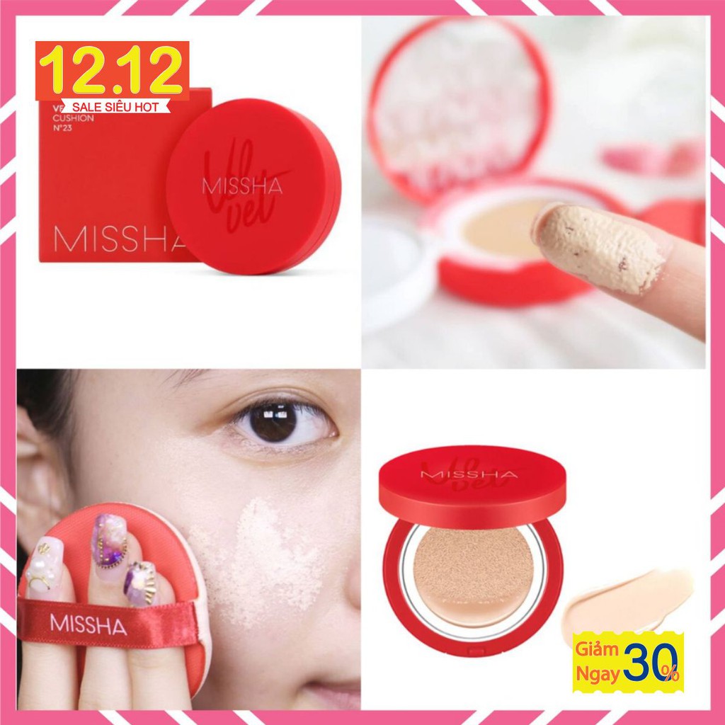 Phấn Nước Missha Velvet Finish Cushion SPF 50 PA+++ 15G Che Phủ Hoàn Hảo