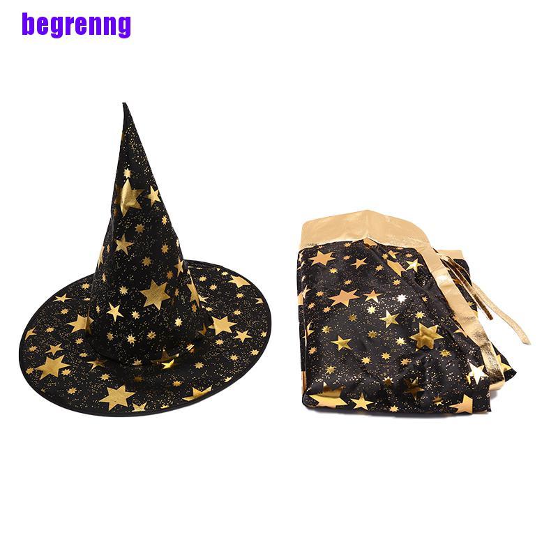 Set 2 Món Đồ Hóa Trang Phù Thủy Halloween Cho Bé