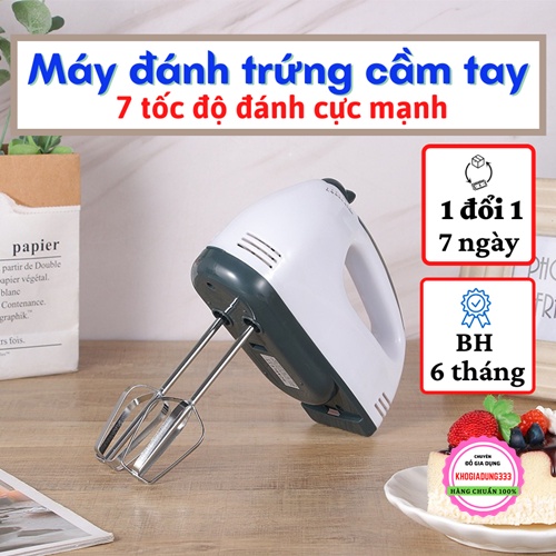 [BẢO HÀNH] Máy đánh trứng cầm tay ♨️ Máy trộn bột đa năng mini Scarlett 7 tốc độ 4 que trộn cực mạnh tiện lợi dễ sử dụng