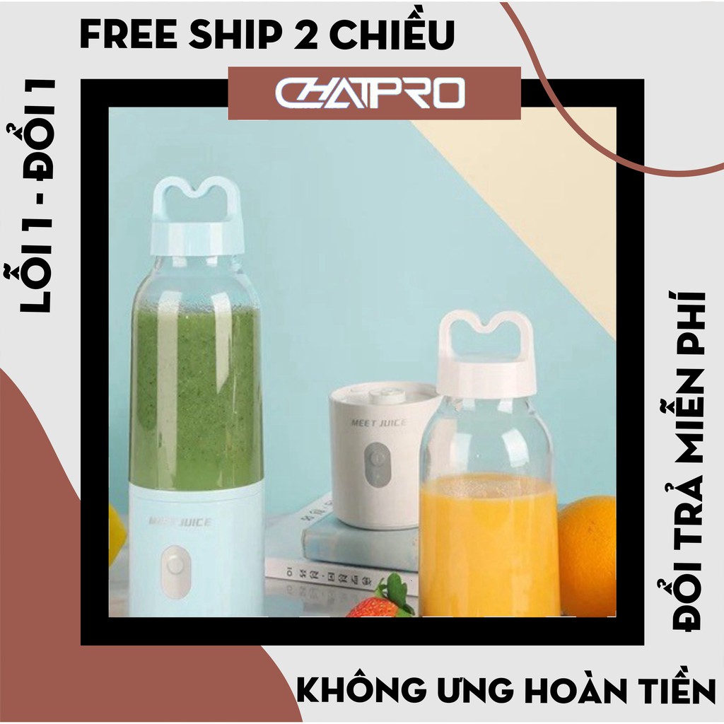 [Hàng Nội Địa] Máy xay sinh tố Meet Juice cầm tay, máy xay meet juice mini cao cấp - Bảo hành 12 tháng