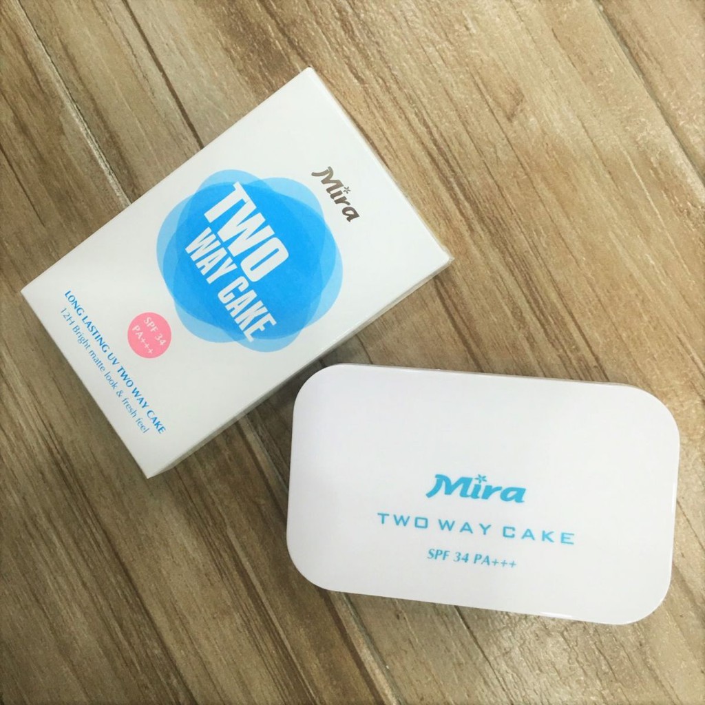 Phấn Trang Điểm Mira Two Way Cake SPF 34 Hàn Quốc 12g