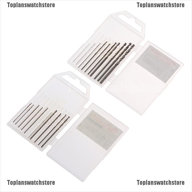 Hộp 10 Mũi Khoan Xoắn Mini 0.8mm-3.0mm