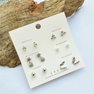 Set bông tai xinh xắn dễ thương