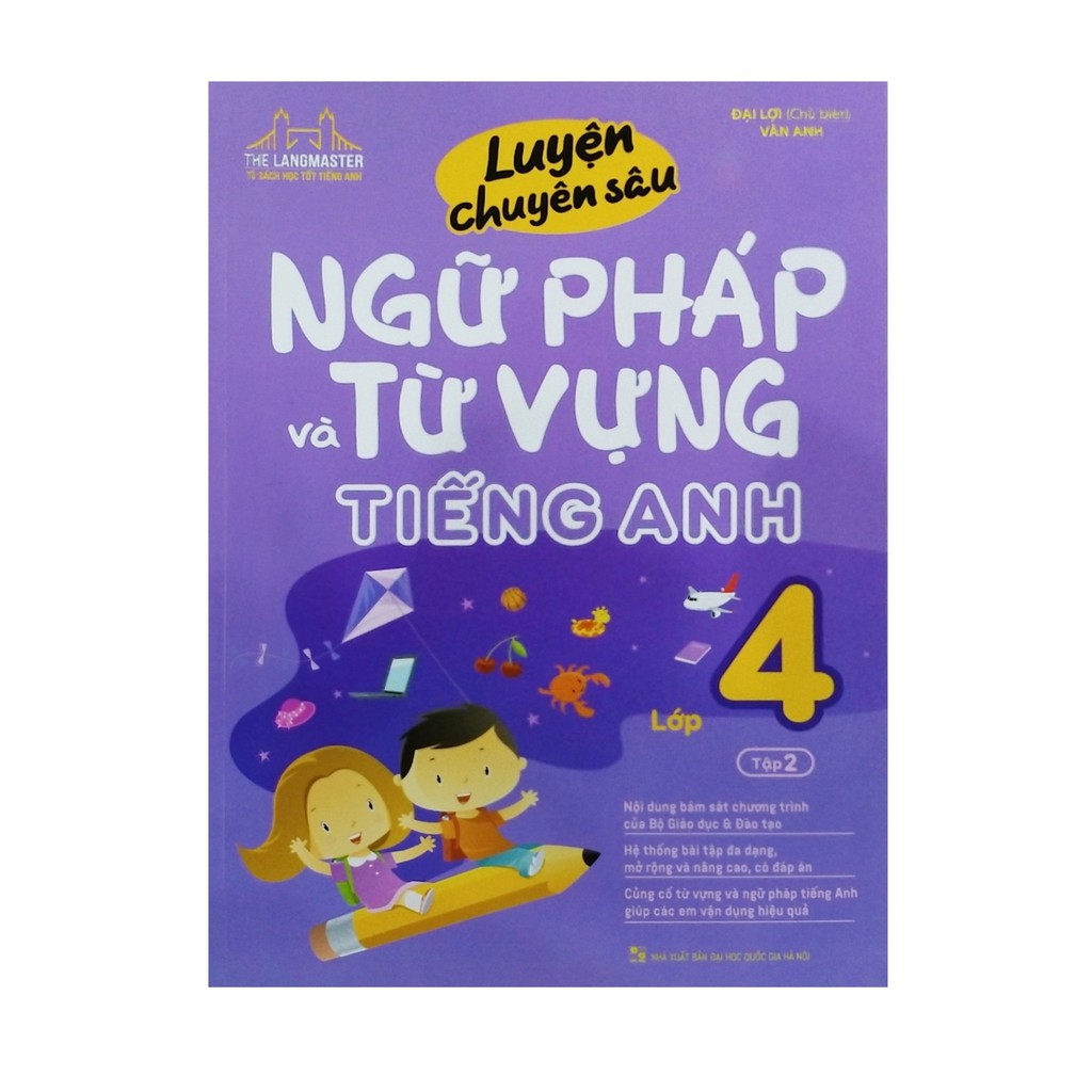 Sách - The langmaster Luyện chuyên sâu ngữ pháp và từ vựng tiếng anh lớp 4