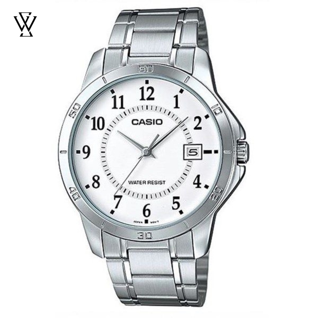 Đồng Hồ Quartz Nam Casio WATCHSTORE MTP-V004D-7BUDF Mặt Kính Khoáng 41.5mm, Dây Đeo Kim Loại Và Vỏ Thép Không Gỉ