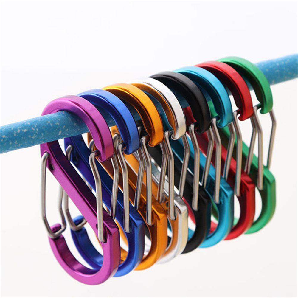 Set 10 Móc Khóa Carabiner Chữ S Bằng Hợp Kim Nhôm TAYLOR1